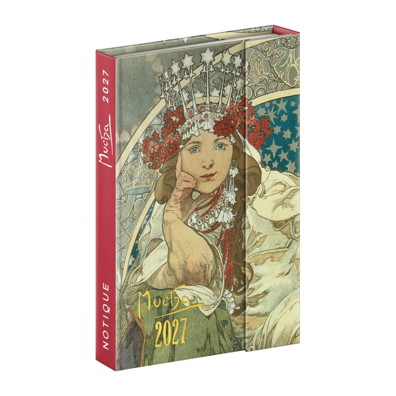 Týždenný magnetický diár Alfons Mucha 2027