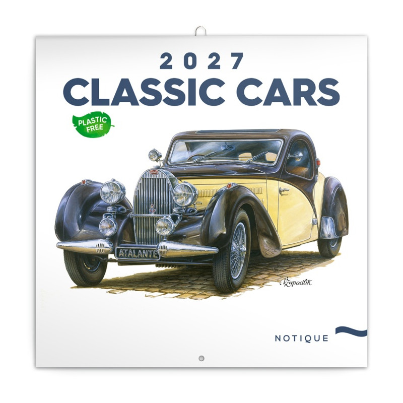 Poznámkový Classic Cars V.Zapadlík (Plastic Free)