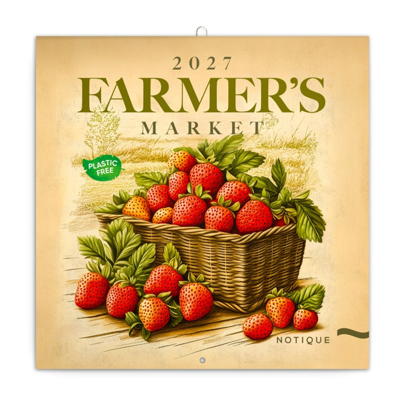 Poznámkový Farmárske trhy (Plastic Free)