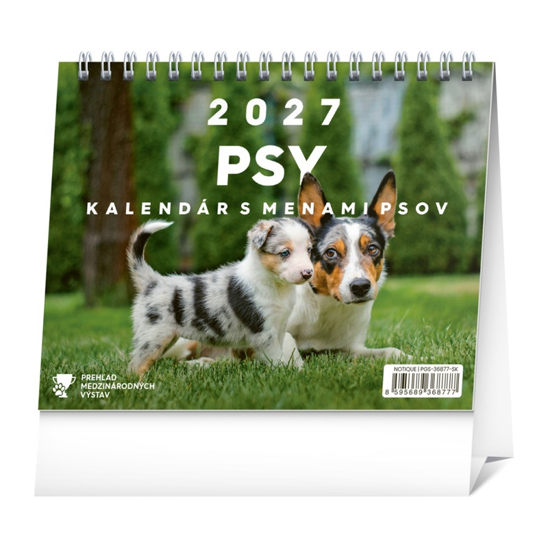 Stolový Psy – s menami psov