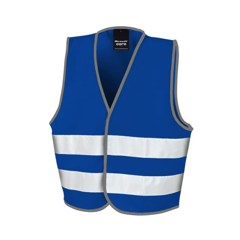 JUNIOR HI-VIS SAFETY VEST, royal, S (4-6)