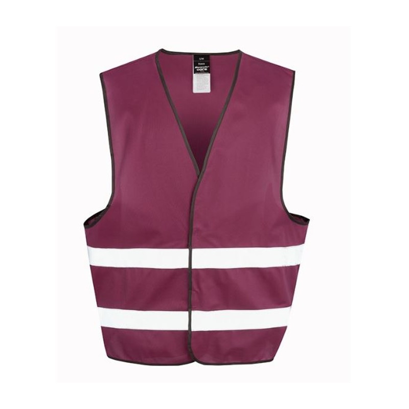 HI-VIS SAFETY VEST, bordová, S/M (48)