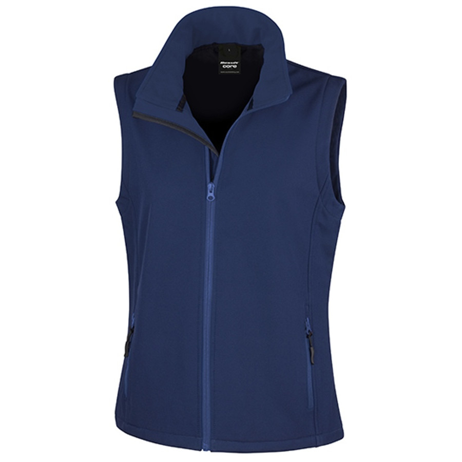 Ladies` Printable Soft Shell Bodywarmer