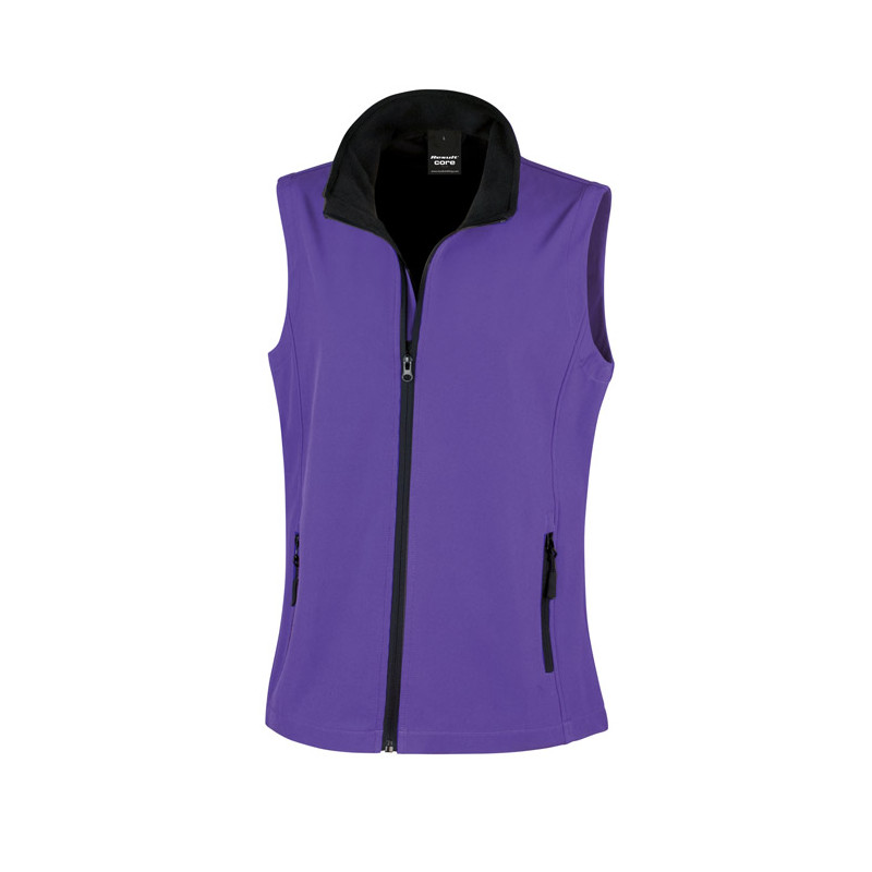 Ladies` Printable Soft Shell Bodywarmer