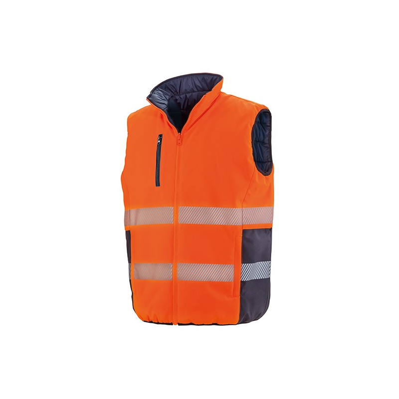 Reversible Soft Padded, fluorescent orange/ tmavomodrá, 3XL