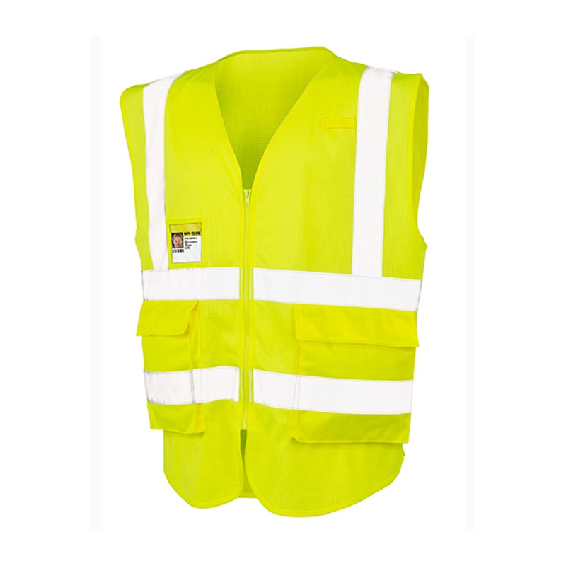 Executive Cool Mesh Safety Vest, flo žltá, XL