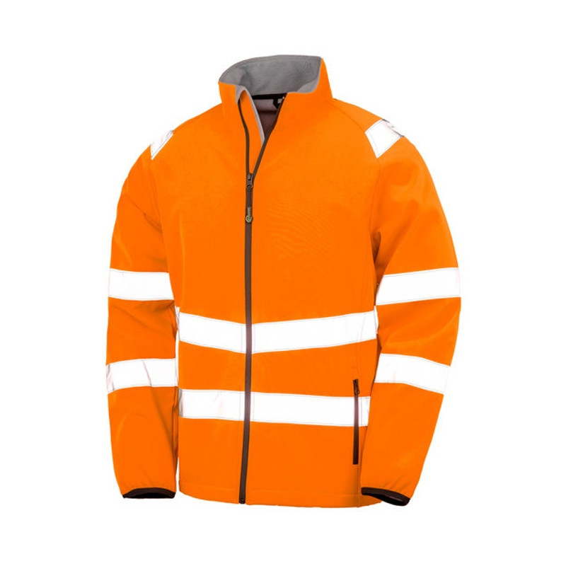 Recycled Printable Safety Softshell Jacket