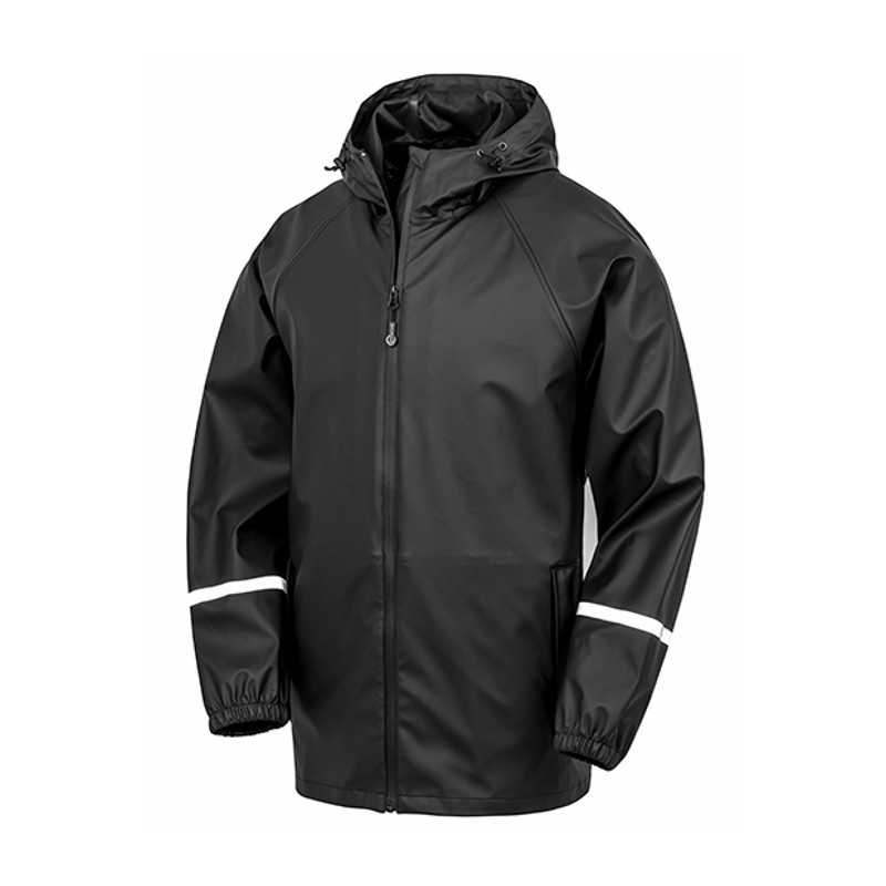Prism PU Waterproof Jacket with Reflective Bands