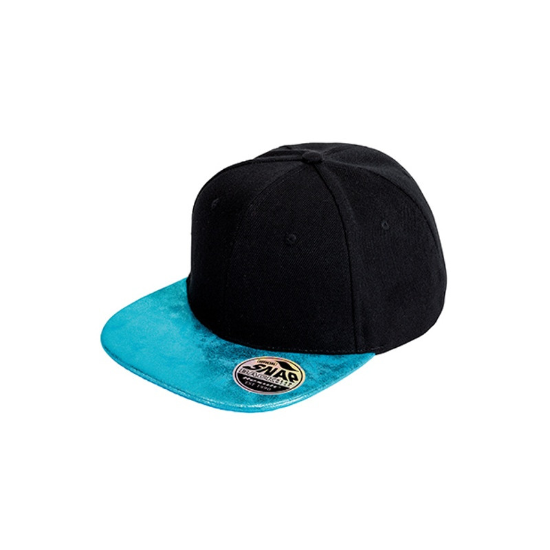 6-panelová šiltovka Bronx Flat Glitter Peak Snapback Cap