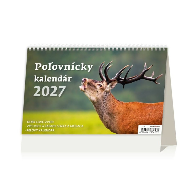 Stolový Poľovnícky kalendár