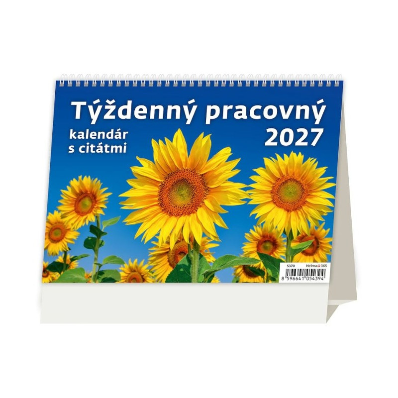 Stolový Týždenný pracovný kalendár s citátmi