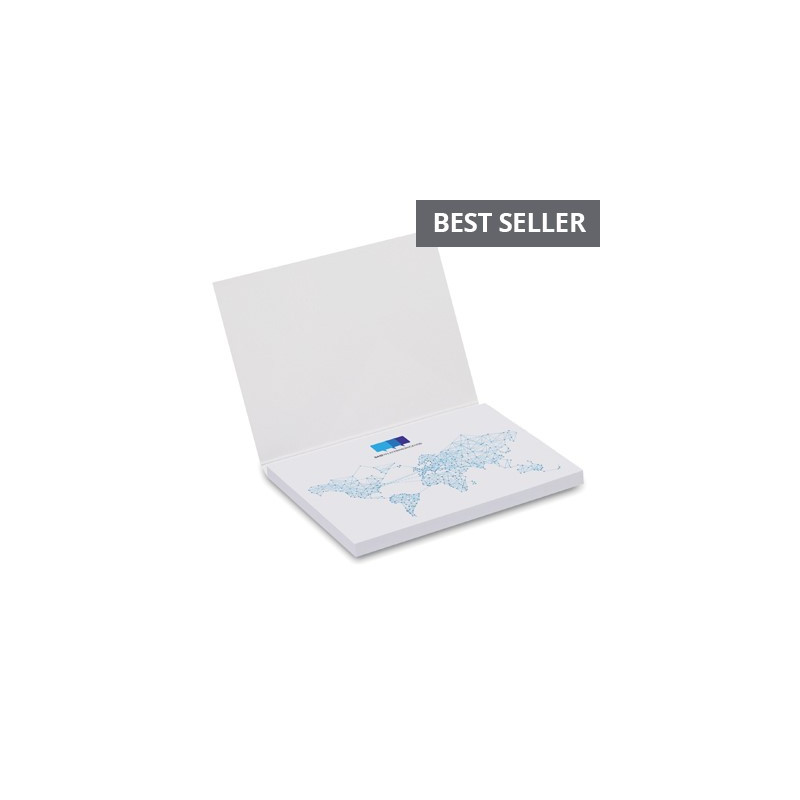 Soft cover sticky note, 100 sheets. Min 250 pcs.