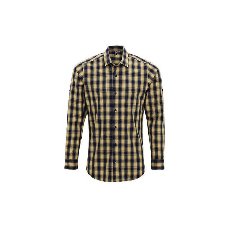 Men`s Mulligan Check Cotton LS Shirt