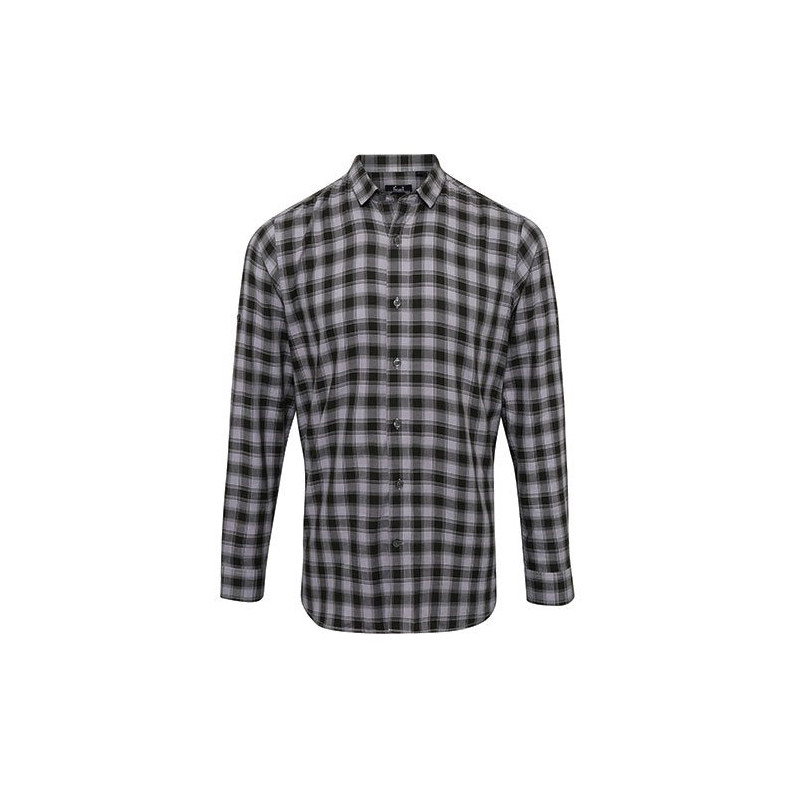 Men`s Mulligan Check Cotton LS Shirt
