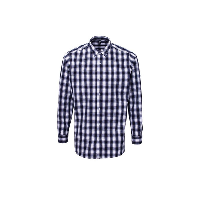 Men`s Mulligan Check Cotton LS Shirt