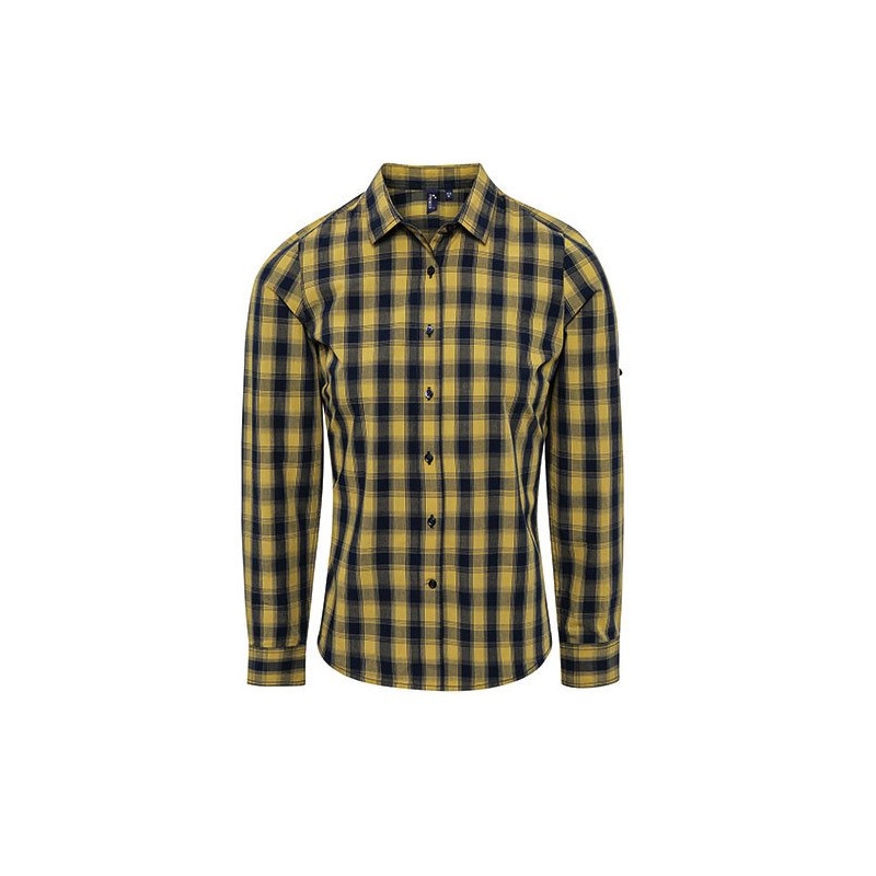 Ladies` Mulligan Check Cotton LS Shirt