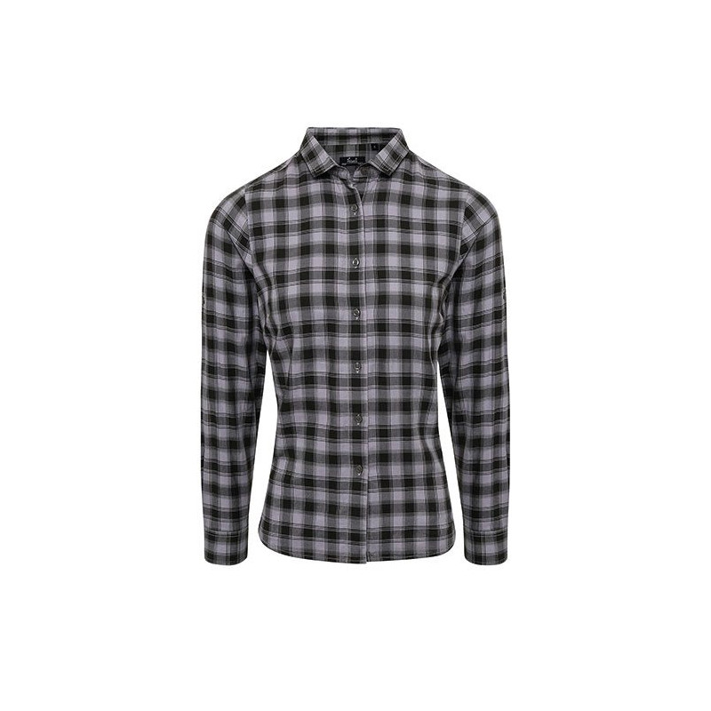 Ladies` Mulligan Check Cotton LS Shirt